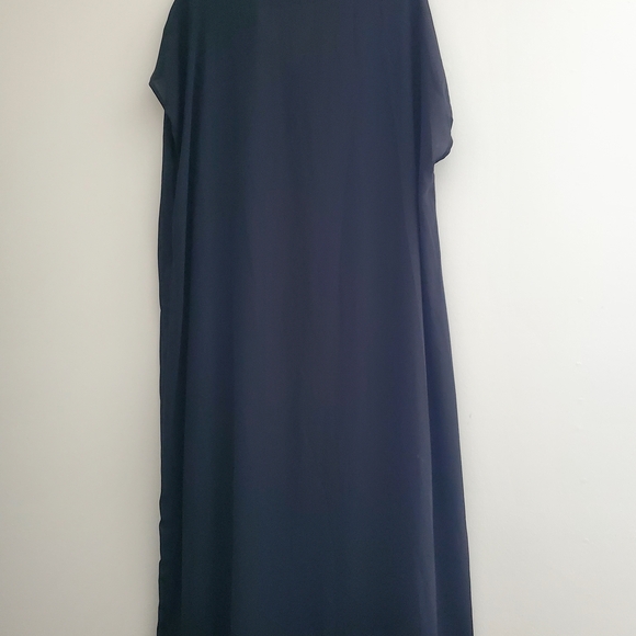 SHEIN Curve Sheer Elegant Black Tunic Dress - Picture 7 of 7